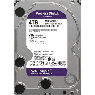 Western Digital WD Purple 4TB Surveillance Hard Drive For CCTV Camera
